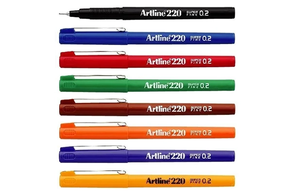 Bút Lông Kim Màu Artline EK-220N Nét 0.2mm